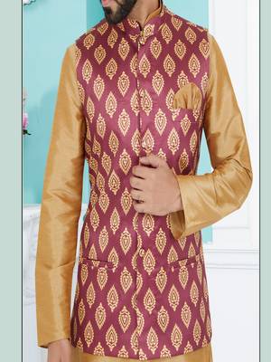 Kurta Pajama with Jacket Set 3