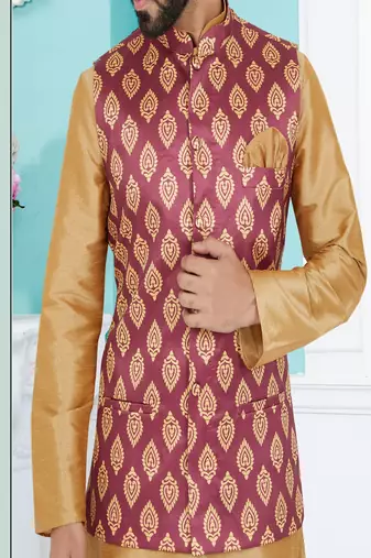 Kurta Pajama with Jacket Set