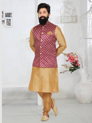 Kurta Pajama with Jacket Set 1
