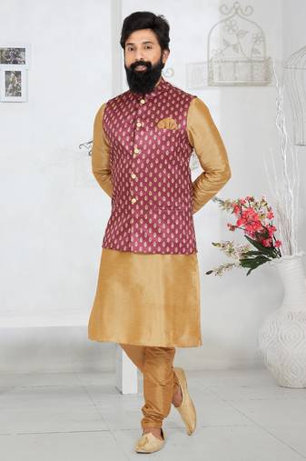 Kurta Pajama with Jacket Set