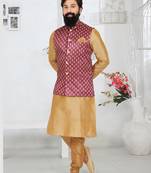 Kurta Pajama with Jacket Set