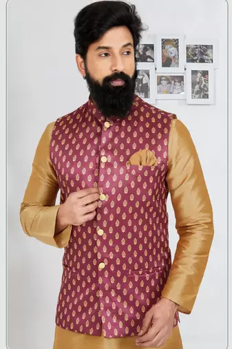 Kurta Pajama with Jacket Set