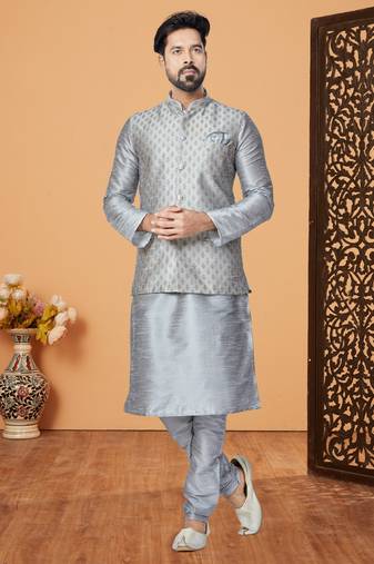 Kurta Pajama with Jacket Set