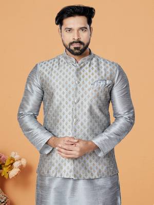 Kurta Pajama with Jacket Set 2