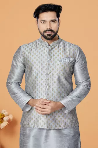 Kurta Pajama with Jacket Set