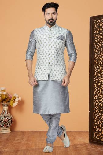 Kurta Pajama with Jacket Set