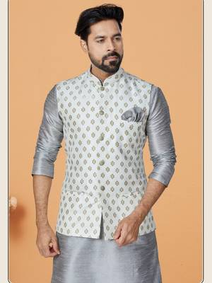 Kurta Pajama with Jacket Set 2