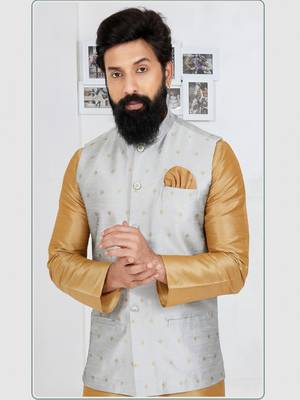 Kurta Pajama with Jacket Set 2