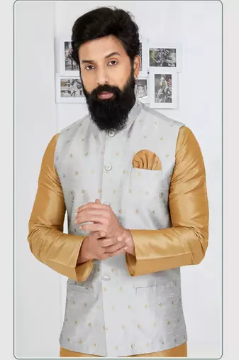 Kurta Pajama with Jacket Set
