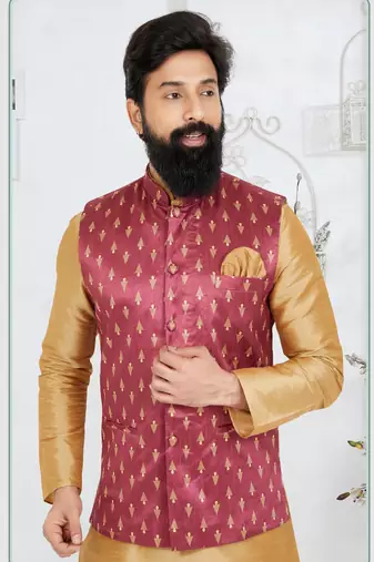Kurta Pajama with Jacket Set