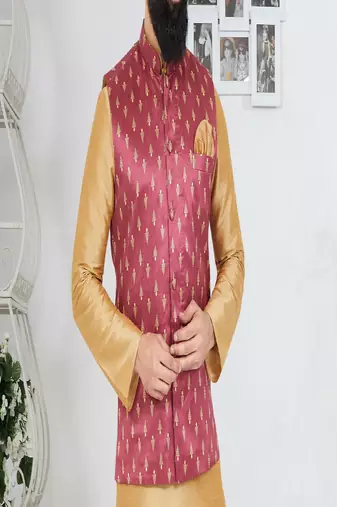 Kurta Pajama with Jacket Set