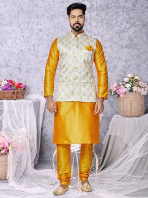 Kurta Pajama with Jacket Set 1