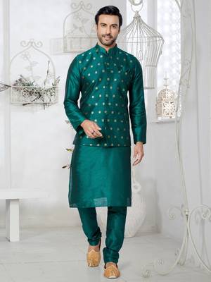 Kurta Pajama with Jacket Set 1