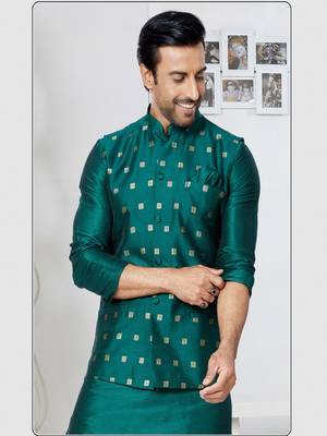 Kurta Pajama with Jacket Set 2