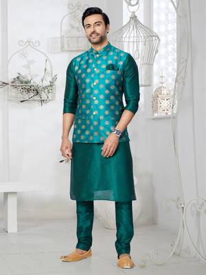 Kurta Pajama with Jacket Set 1