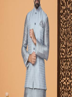Kurta Pajama with Jacket Set 3
