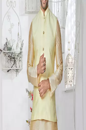 Kurta Pajama with Jacket Set