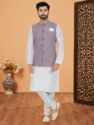 Kurta Pajama with Jacket Set 1