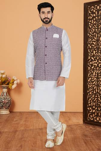 Kurta Pajama with Jacket Set