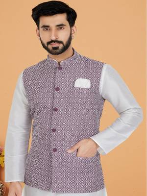 Kurta Pajama with Jacket Set 2