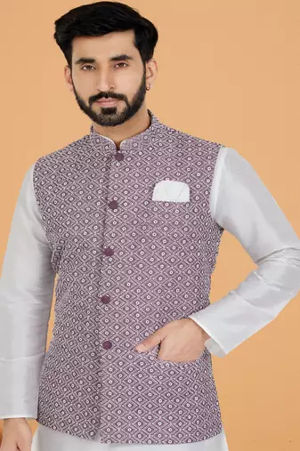 Kurta Pajama with Jacket Set
