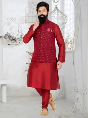 Kurta Pajama with Jacket Set 1