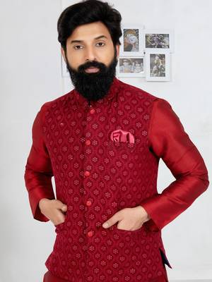 Kurta Pajama with Jacket Set 2