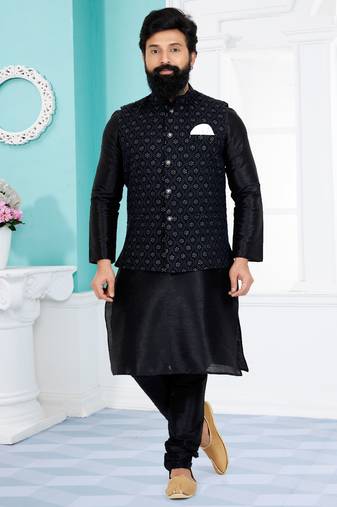Kurta Pajama with Jacket Set