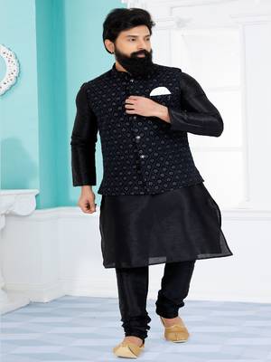 Kurta Pajama with Jacket Set 2