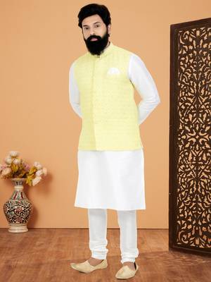 Kurta Pajama with Jacket Set 1