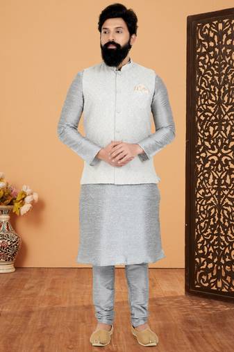Kurta Pajama with Jacket Set