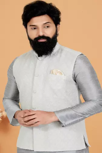 Kurta Pajama with Jacket Set