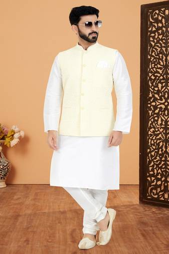 Kurta Pajama with Jacket Set