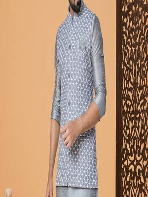 Kurta Pajama with Jacket Set 3