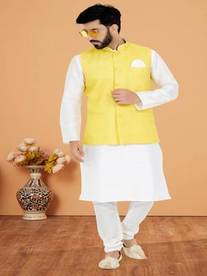 Kurta Pajama with Jacket Set 2