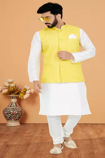 Kurta Pajama with Jacket Set