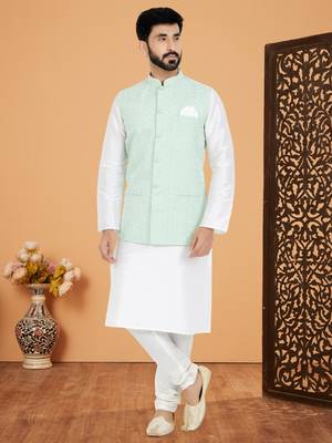 Kurta Pajama with Jacket Set 1