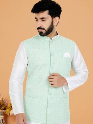 Kurta Pajama with Jacket Set 2