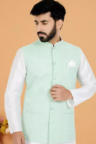 Kurta Pajama with Jacket Set