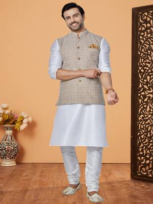 Kurta Pajama with Jacket Set 1