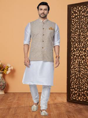 Kurta Pajama with Jacket Set 2