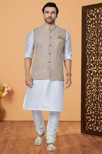 Kurta Pajama with Jacket Set