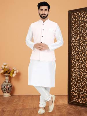 Kurta Pajama with Jacket Set 1