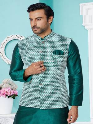 Kurta Pajama with Jacket Set 2