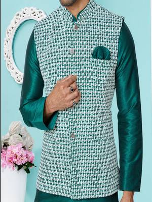 Kurta Pajama with Jacket Set 3