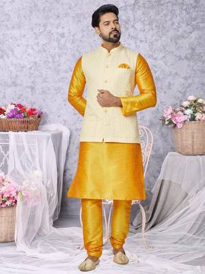 Kurta Pajama with Jacket Set 1