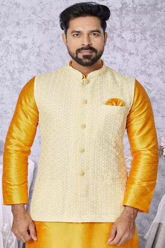 Kurta Pajama with Jacket Set