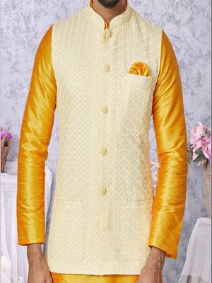 Kurta Pajama with Jacket Set 3