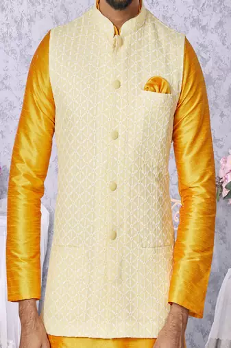 Kurta Pajama with Jacket Set
