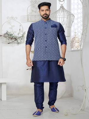Kurta Pajama with Jacket Set 1